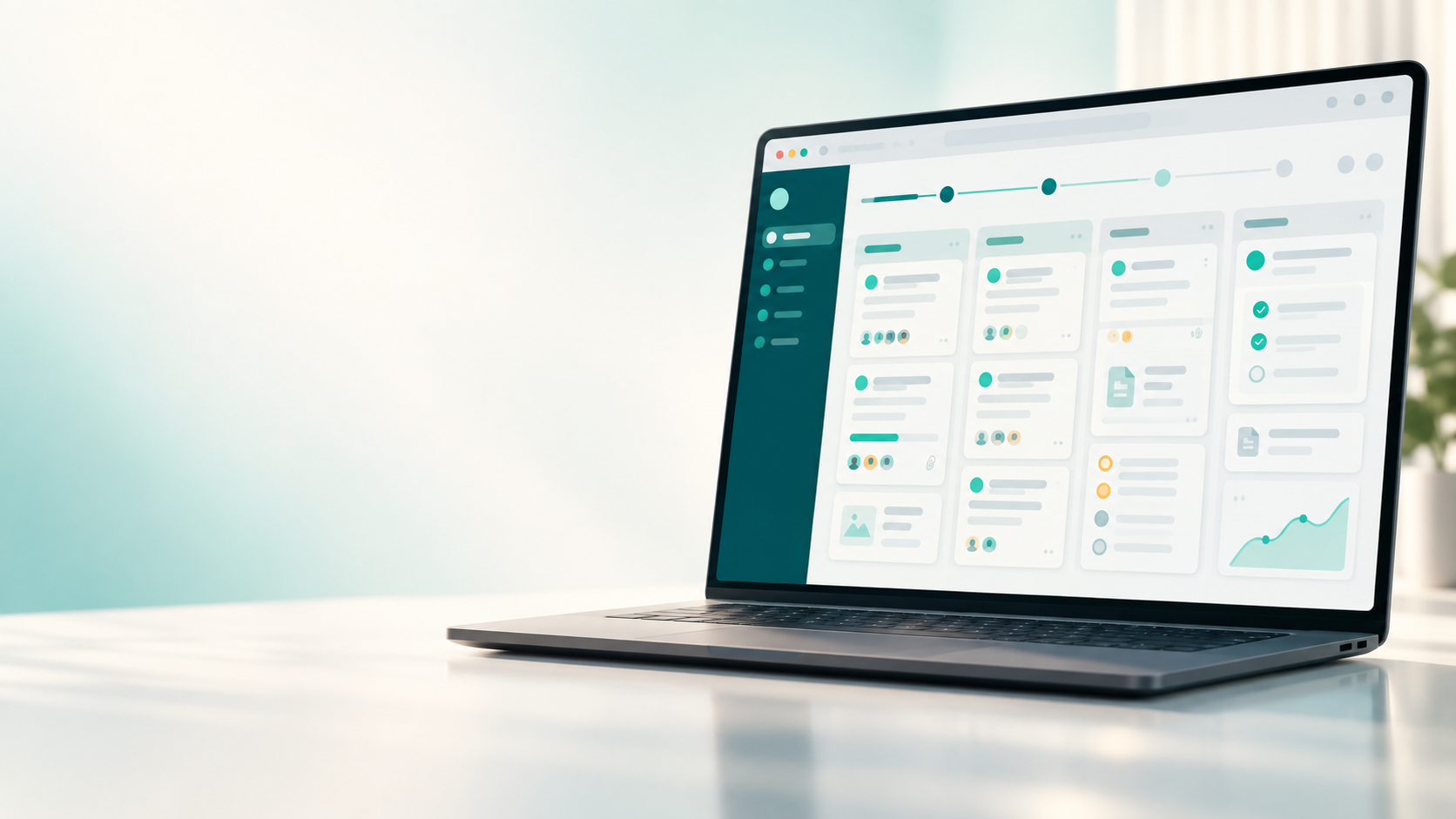 Conceptual Requiry workspace shown on a laptop beside the introduction